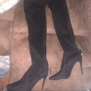 Steve Madden boots thigh high over the heal boots